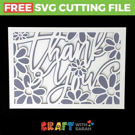 Maybe you would like to learn more about one of these? Thank You Flowers Greetings Card SVG | Craft With Sarah