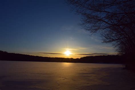 20180227sunset0001 West Pond Parsonsfield Maine Today Flickr