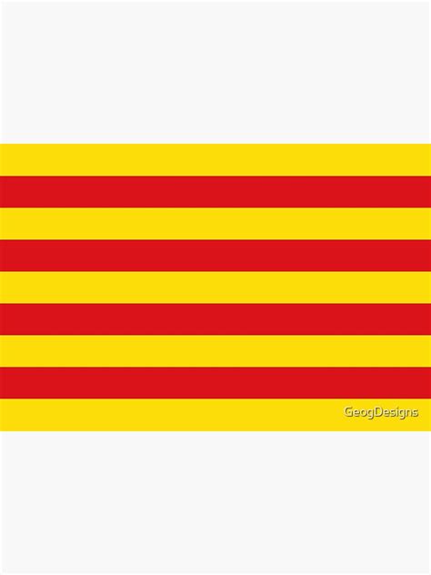 Catalonia Flag Flag Catalan Barcelona Sticker For Sale By Geogdesigns