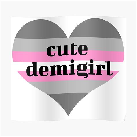 Cute Demigirl Poster By Strasberrie Redbubble