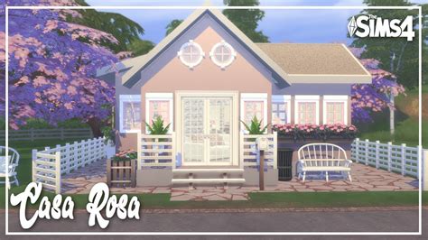The Sims 4 Speed Build Casa Rosa Pink House Youtube
