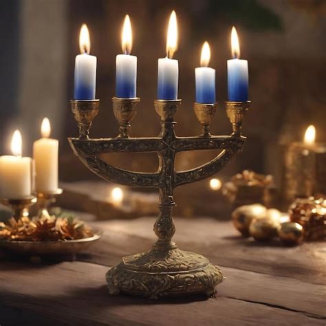 Premium Ai Image Hanukkah The Jewish Festival Of Lights