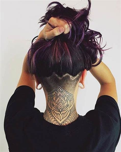 Creative triangle nape undercut hairstyle for women. Undercut Styles for Bold Women - 12thBlog