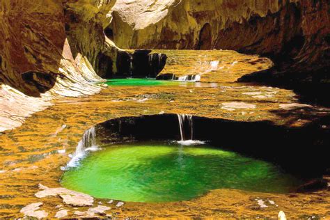 E5 Emerald Pool At Subway Zion National Park The Golden Scope