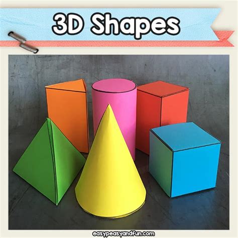 Printable 3d Shapes Templates Easy Peasy And Fun Membership