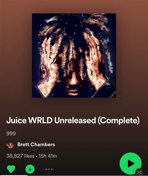 A Collection Of Unreleased Juice Songs On Spotify Juicewrld
