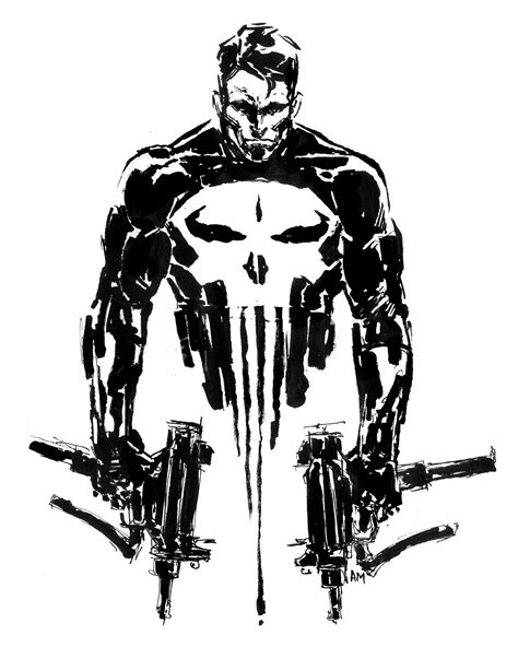 Aaron Minier Punisher Art Punisher Tattoo Punisher Artwork