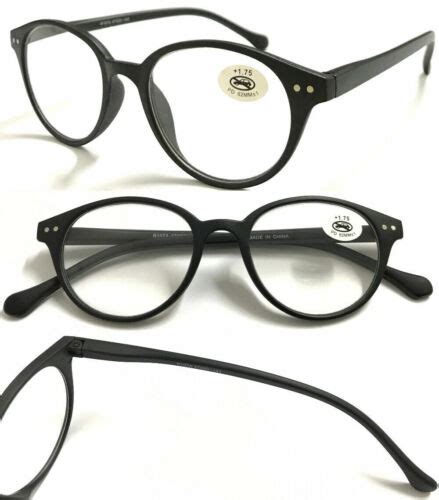Superb Quality Unisex Reading Glassesspring Hinges And Round Plain Retro Designed Ebay
