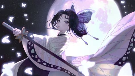 Anime wallpapers hd 4k ultra hd 16:10 3840x2400 sort wallpapers by: Demon Slayer Butterfly Girl Shinobu Kochou With Sword With ...