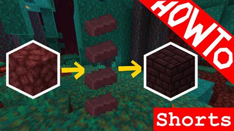 Minecraft How To Makecraft Nether Bricks From Netherrack Tutorial