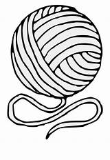 Yarn Ball Drawing Clipart Cartoon Wool Clip Easy Clipartmag Library sketch template