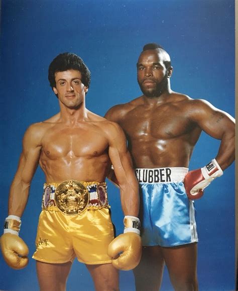 It is written and directed by and stars sylvester stallone as the title character, with carl weathers as former boxing rival apollo creed, burgess meredith as rocky's trainer mickey, and talia shire as rocky's wife, adrian. ROCKY 3 PHOTO PRINT SYLVESTER STALLONE MR T PROMO ...