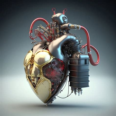 Robotic Heart Digital Design Stock Illustration Illustration Of Gear