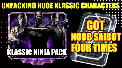 Mk Mobile Klassic Ninja Pack Opening Wow I Got Klassic Noob Saibot