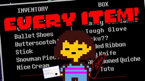 Getting Every Item In Undertale In Less Than 2 Hours And 30 Minutes