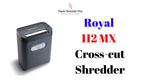 Royal 112mx 12 Sheet Stunning Cross Cut Royal Paper Shredder Paper