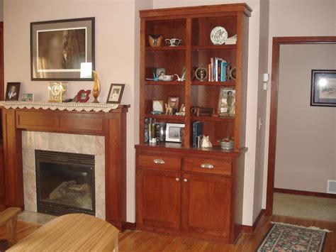 Hand Crafted Mantle Fireplace Surroundbookcase By T Richard