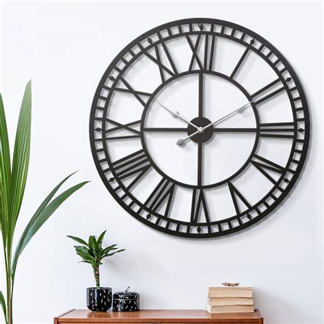 Wall Clock Extra Large Modern Silent No Ticking Movements