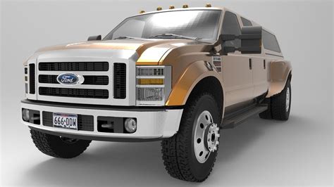 3d Model The Ford F 450 Super Duty Vr Ar Low Poly Obj 3ds Lwo Bip