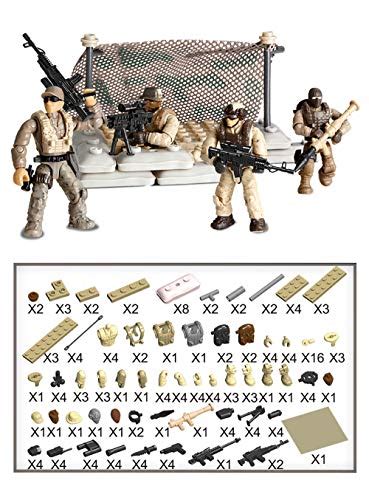 Yeibobo Special Forces Mini Action Figure With Military Weapons And
