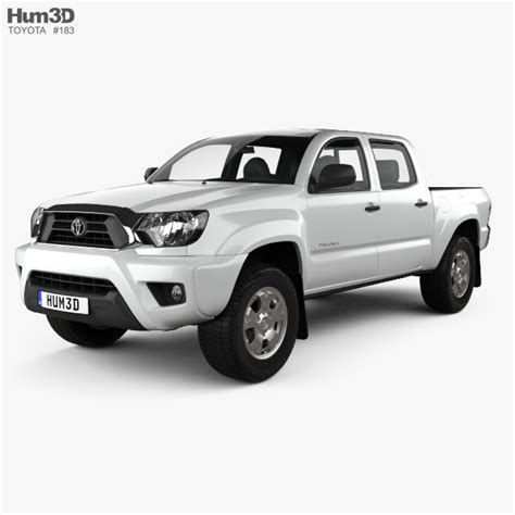 Toyota Tacoma Double Cab Short Bed 2012 3d Model Vehicles On Hum3d