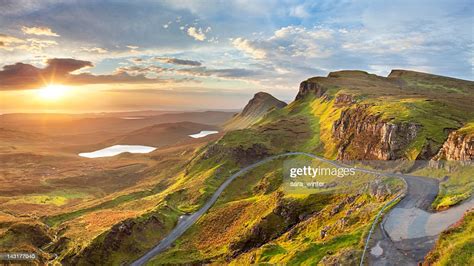 Sunrise At Quiraing Isle Of Skye Scotland Stockfoto Getty Images