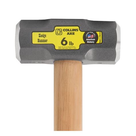 Collins 6 Lb Steel Sledge Hammer 36 In Hickory Handle Stine Home