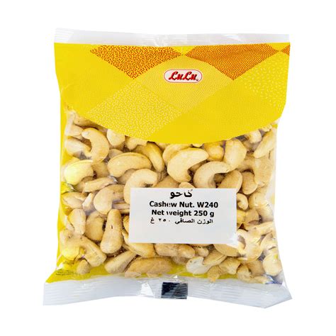 Lulu Cashew Nuts W240 250 G Online At Best Price Roastery Nuts Lulu Ksa Price In Saudi