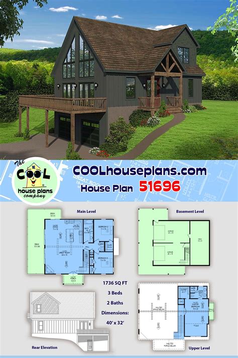 This Hillside House Plan Is Perfect For Sloping Lots Or Rough Terrain