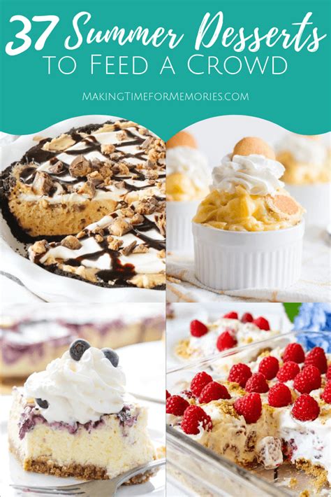 Here's how to make them healthier. 37 Summer Desserts to Feed a Crowd ~ #desserts #recipes #summerdesserts #PotluckPerfectDishes # ...