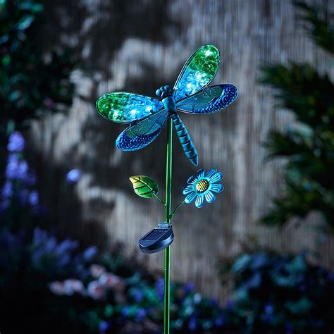 Garden Gear Glass Dragonfly Solar Light Van Meuwen