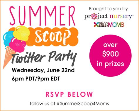 Join Us For A Summerscoop4moms Twitter Party Savvy