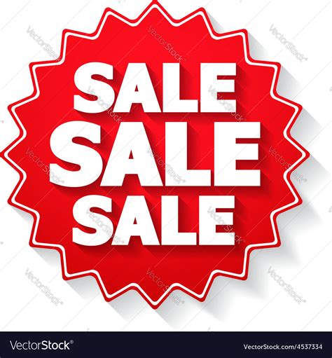 Sale Sticker Royalty Free Vector Image Vectorstock