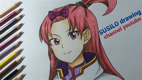 Menggambar SARA Shinbi S House Dengan Pensil Warna Menggambar Anime