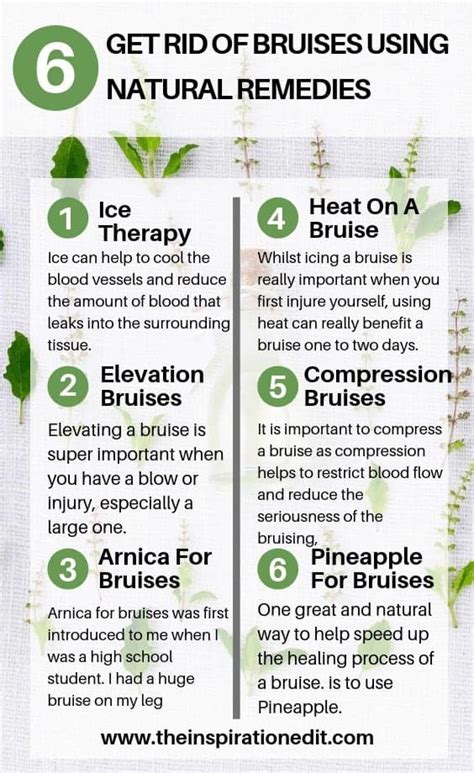 Ways To Get Rid Of Bruises Using Natural Remedies · The Inspiration Edit
