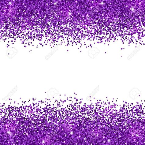 Purple Glitter Placer On White Background Vector Illustration