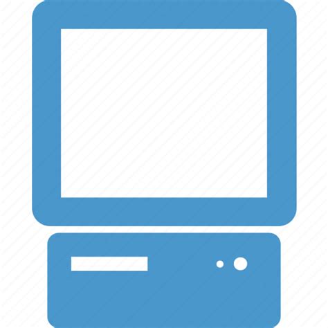Computer Desktop Hardware Monitor Old Pc Technology Icon
