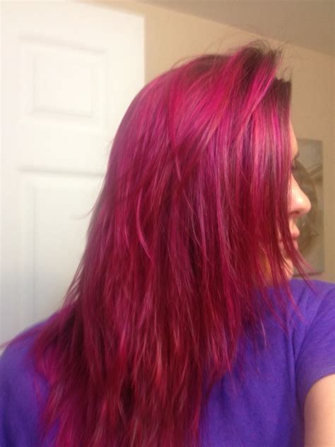 Hot Pink Hair Hot Pink Hair Pink Hair Long Hair Styles
