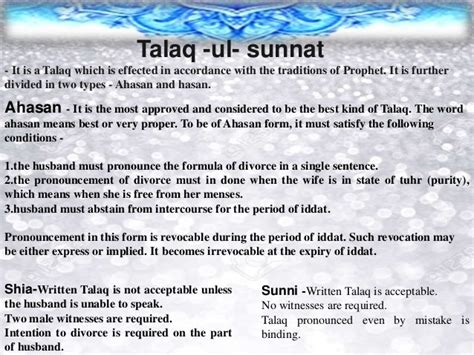 Concept Of Divorce In Islam Talaq