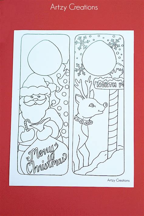 Christmas coloring pages … printable christmas bells… Free Printable Christmas Door Hangers For Kids ...