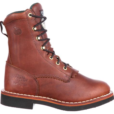 Bota de trabajo para mujer - Botas de trabajo acordonadas de 8 in