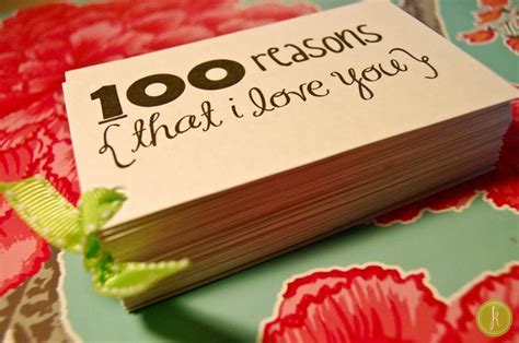 100 Reasons Why I Love You Diy And Crafts Pinterest
