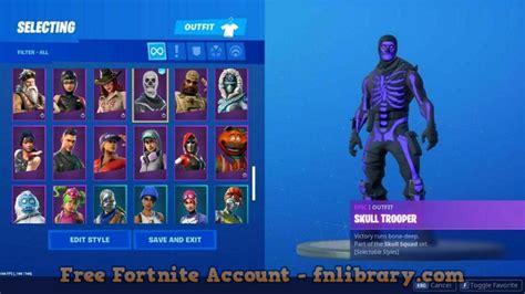 Fortnite Account Og Purple Skull Trooper Og Pink Ghoul Trooper Black