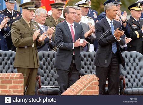 Us President Barack Obama Stands With Secretary Of Defense Ashton