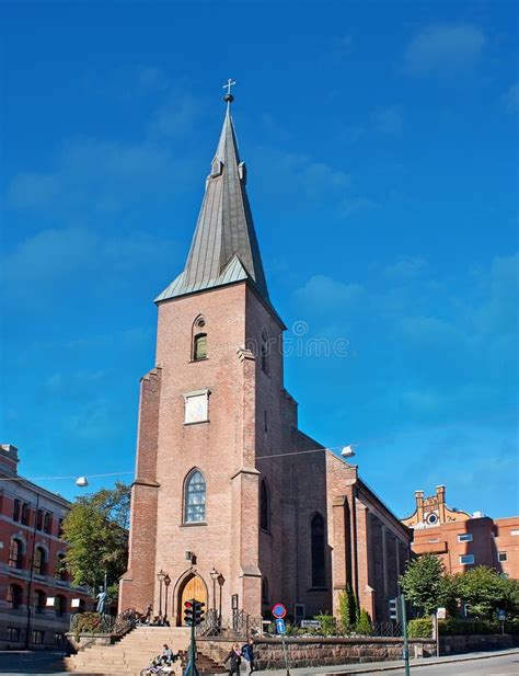 La Fachada De La Catedral De San Olav Oslo Norway Fotografía Editorial