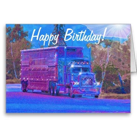 Truck Driver Funny Trucker Birthday Cards Uk Trucker