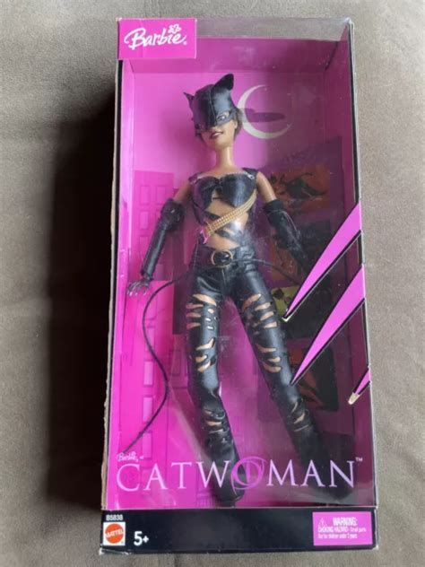 Barbie As Catwoman Halle Berry Dc Comics 2004 Mattel B5838 In Box 14
