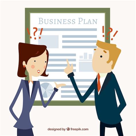 Free Vector Business Plan Illustration