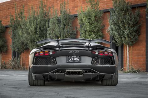 Gray Lamborghini Aventador Treated To Carbon Fiber — Gallery