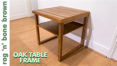 I was wondering how i could make a table similar. Making An Oak Table Frame For The Plywood Table Top - Part ...